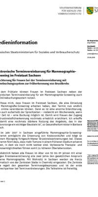 Informationsblatt zur elektronischen Terminvereinbarung